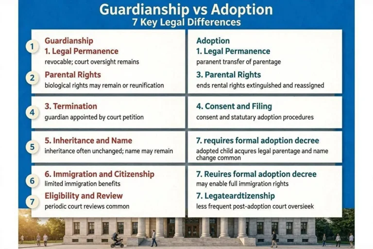 Guardianship vs Adoption 2026: 7 Key Legal Differences