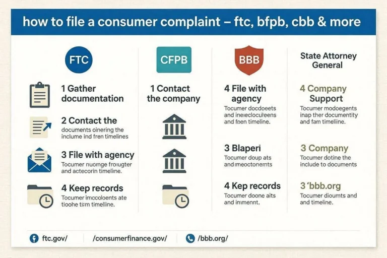 How to File a Consumer Complaint – FTC, CFPB, BBB & More
