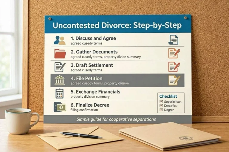 Uncontested Divorce Process: Step-by-Step Guide 2026