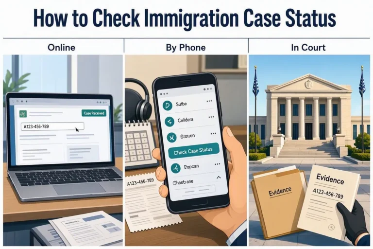 How to Check Immigration Case Status Online, by Phone, or in Court (2026 Guide)