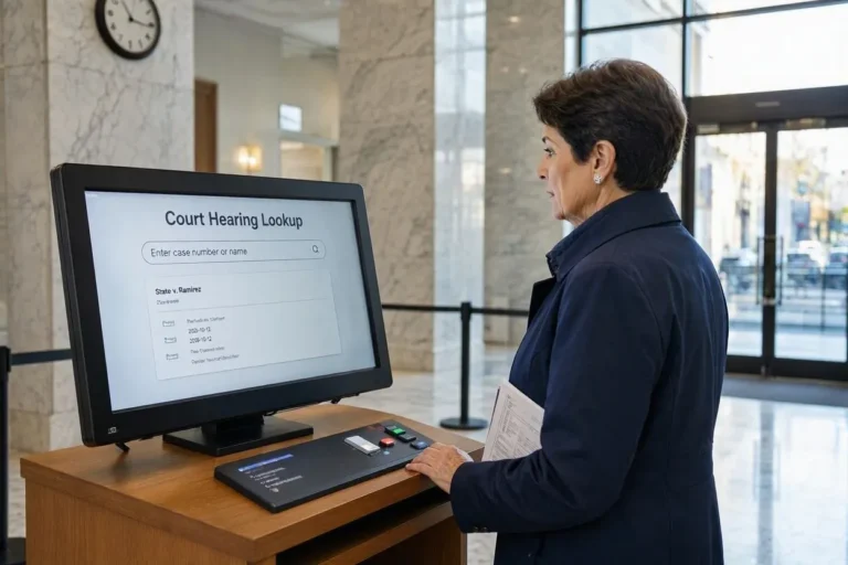 Court Hearing Lookup