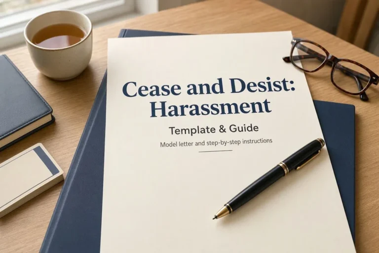 Cease and Desist Letter for Harassmen